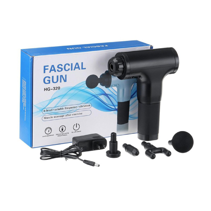 Máy mát xa massage mini đa năng cầm tay Fascial Gun Phoenix thế hệ mới - 6 Cấp Độ, Hỗ Trợ Mát Xa Chuyên Sâu, Giảm Đau Cơ, Cứng Khớp - Tặng kèm 04 đầu mát xa