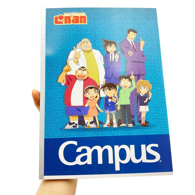 Vở Conan Group- A4 Kẻ Ngang Có Chấm 200 Trang ĐL 70g/m2 - Campus NB-A4CN200 (Mẫu Màu Giao Ngẫu Nhiên)