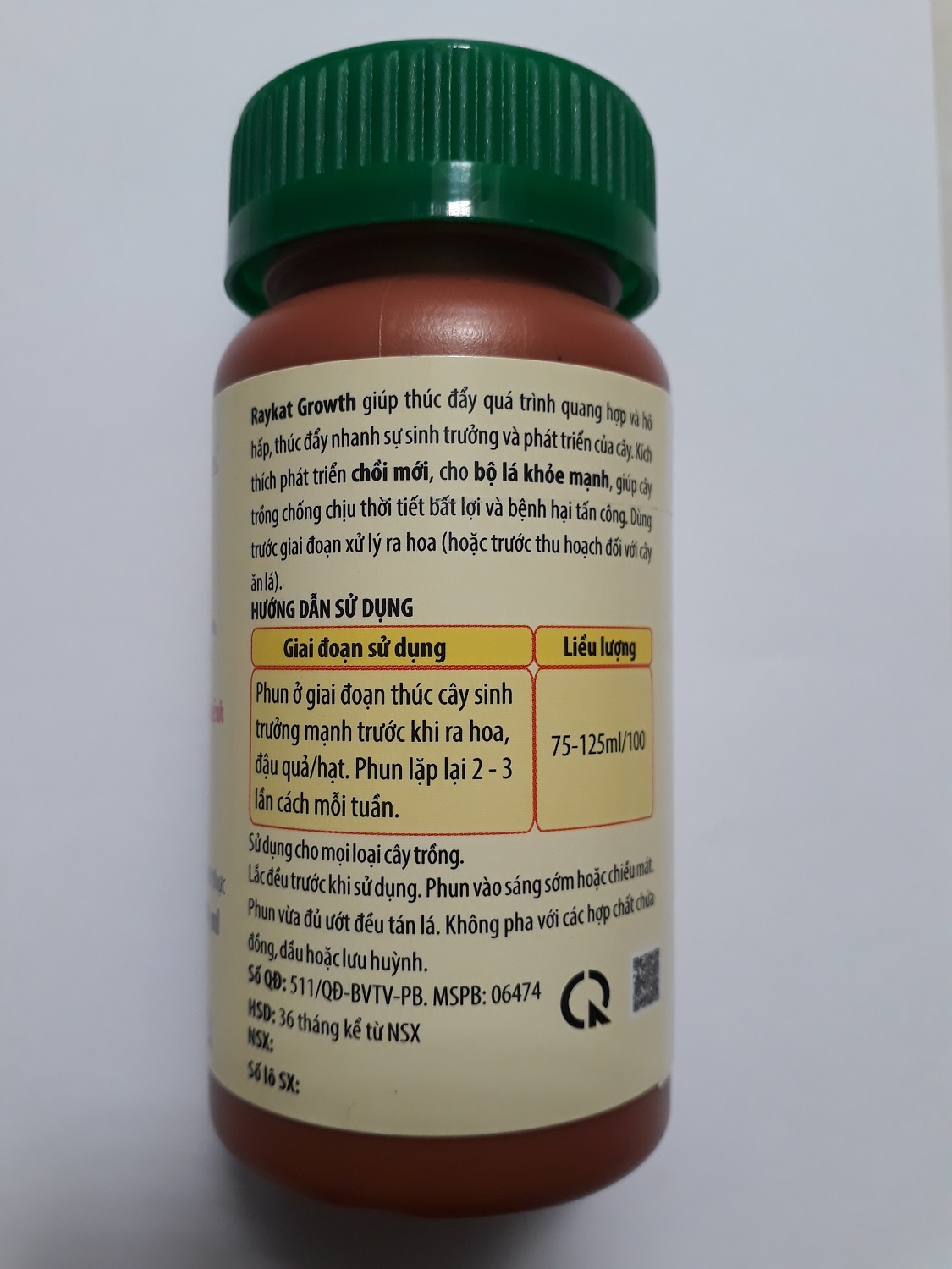 Phân bón lá Raykat Growth giúp CÂY KHỎE - LÁ XANH - KHÁNG NẤM BỆNH nhâp khẩu Tây Ban Nha