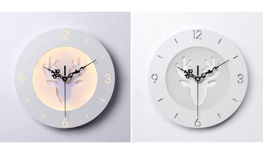 Đèn LED đồng hồ GT3000 hiện đại dùng cho trang trí nhà cửa, quán cafe...