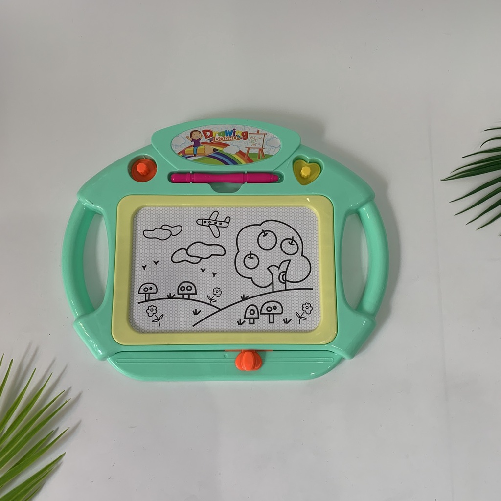 Bảng Đồ Chơi Vẽ Tự Xóa Thông Minh Drawing Board 2 Tay Cầm Tiện Lợi