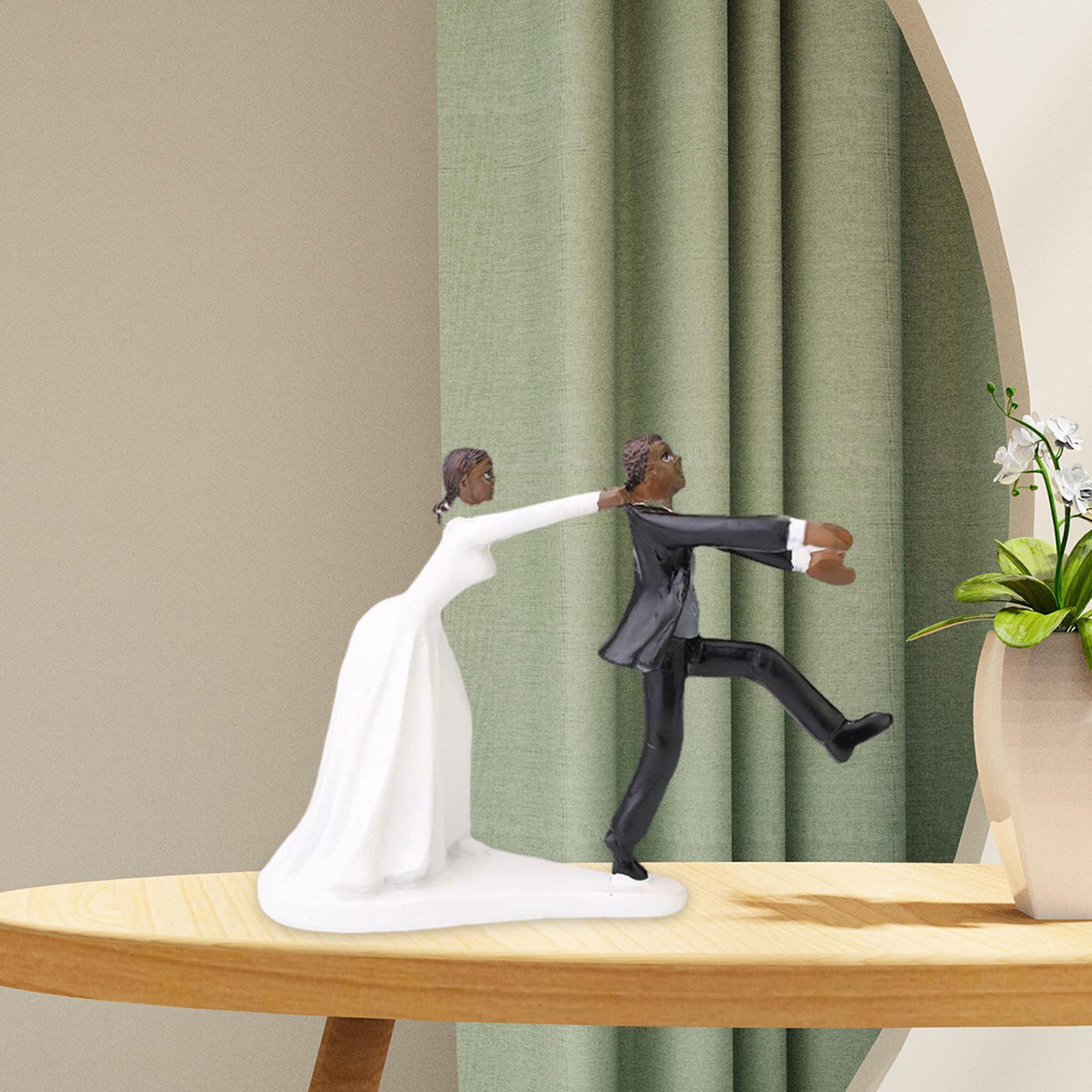Wedding Cake Dolls Bride and Groom Sculpture for Festival Wedding Engagement