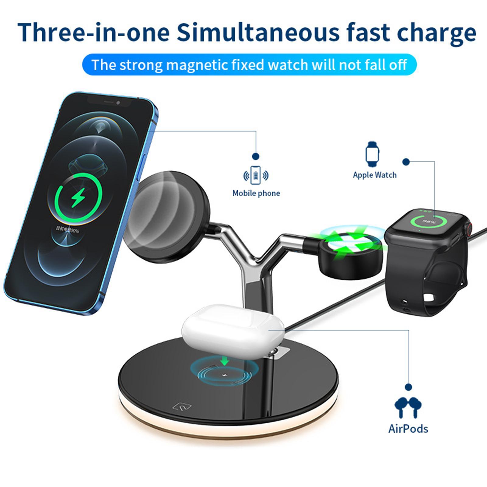 Wireless Charger Station for  12  Watch  black