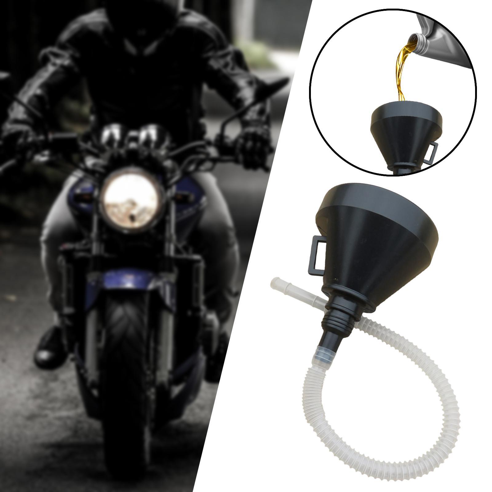 Gasoline Fuel Funnel Filter Bendable Hose for Vehicles Water