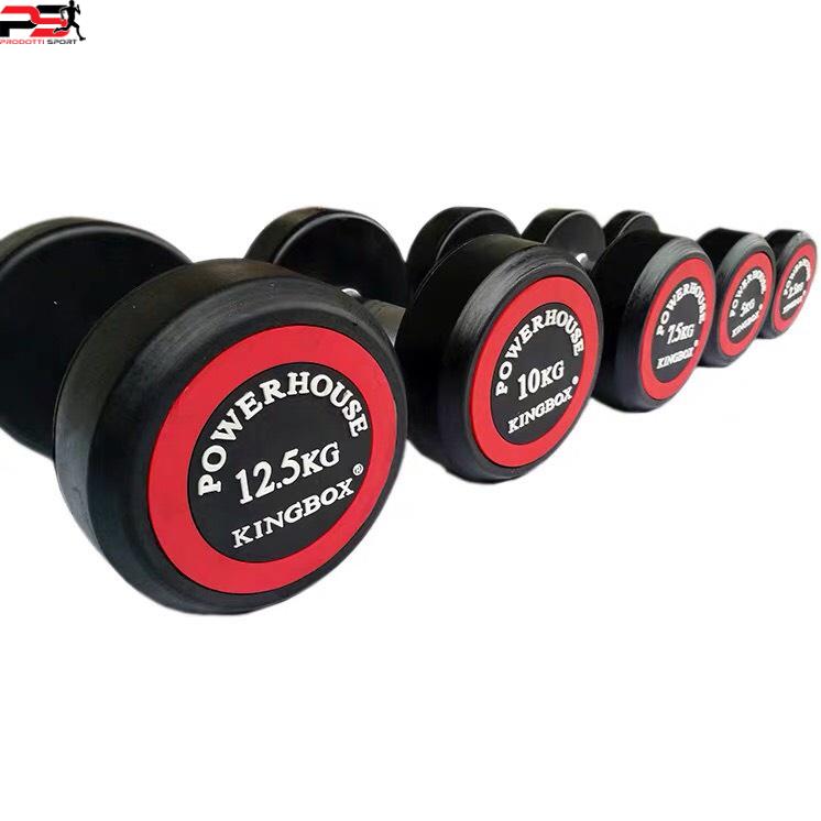 Tạ tay KINGBOX 12.5kg lõi gang đặc bọc cao su Nhập Khẩu