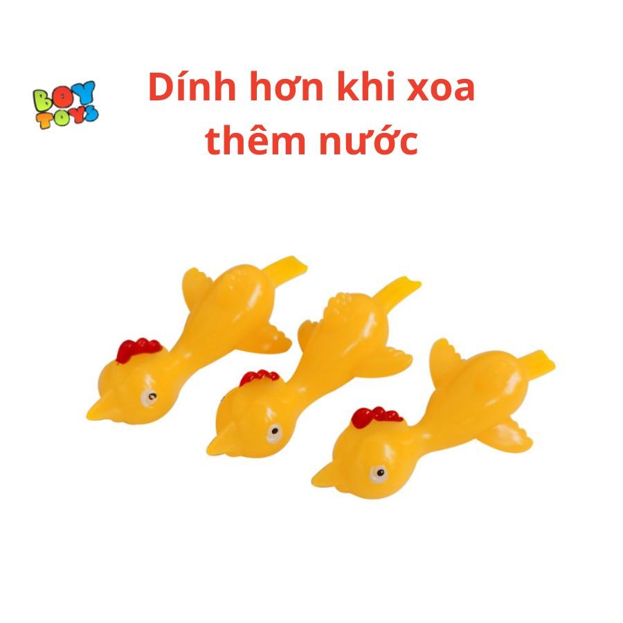 Set 5 đồ chơi bắn hình chú gà, ná bắn gà dính tường vui nhộn cho bé thỏa sức vui chơi