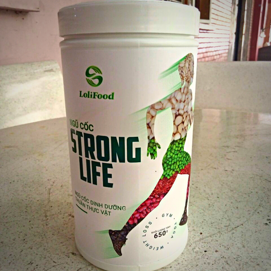 Ngũ cốc dinh dưỡng Strong Life hộp 650gr - Ngũ cốc thuần thực vật phù hợp với người chơi thể thao