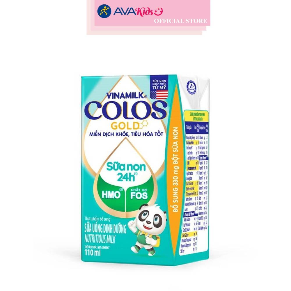 Lốc 4 hộp sữa non pha sẵn Vinamilk ColosGold 110 ml (từ 1 tuổi)