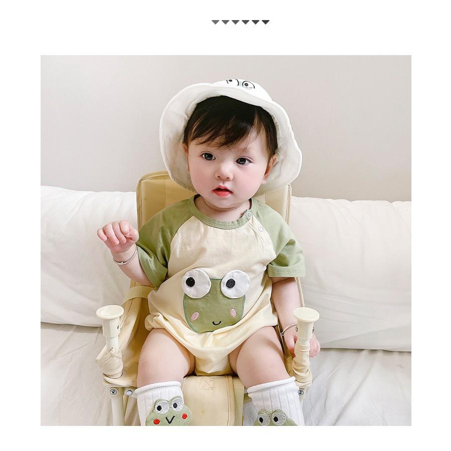 Bộ quần áo trẻ sơ sinh 100% COTTON Body Suit cho bé Bộ body chip cotton thoáng mát hình ếch đáng yêu cho trẻ sơ sinh