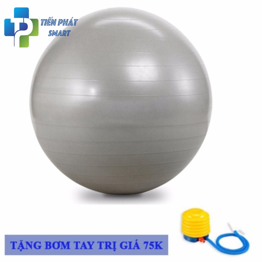 Bóng Tập Yoga, Bóng Yoga Trơn Cỡ Đại 65cm Cao Cấp - Chính Hãng(TĂNG BƠM BÓNG)