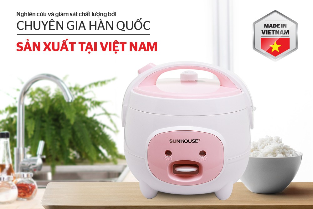 Nồi cơm điện 1.8L SUNHOUSE SHD8607W - Hàng chính hãng