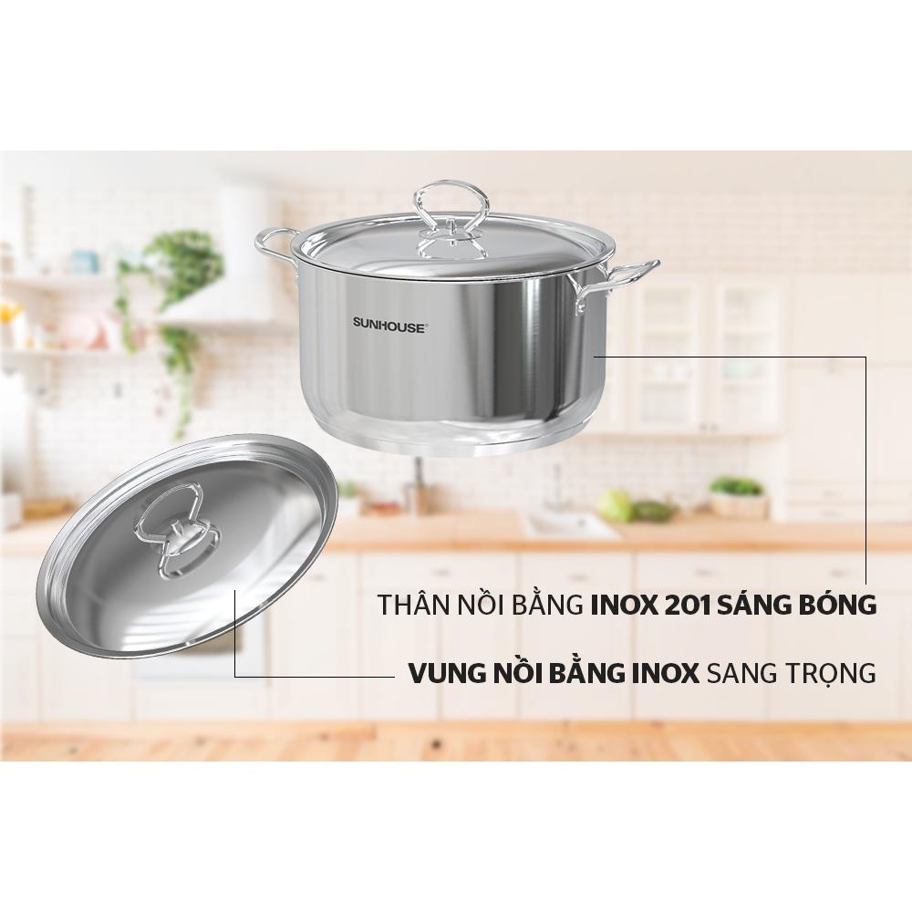 BỘ NỒI INOX 5 ĐÁY SHG998