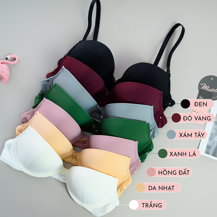 Hình ảnh Áo Lót Nữ Trơn Mút Mỏng Nâng Ngực Bra Daisy (Mustoto MA0301)