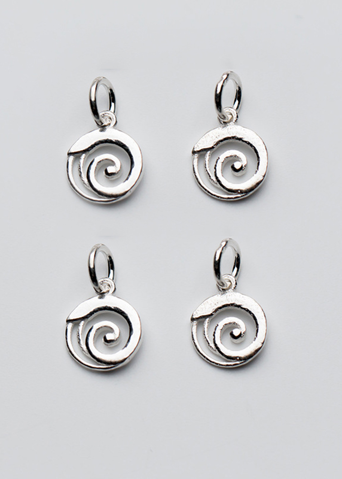 Charm bạc hình xoắn ốc treo - Ngọc Quý Gemstones