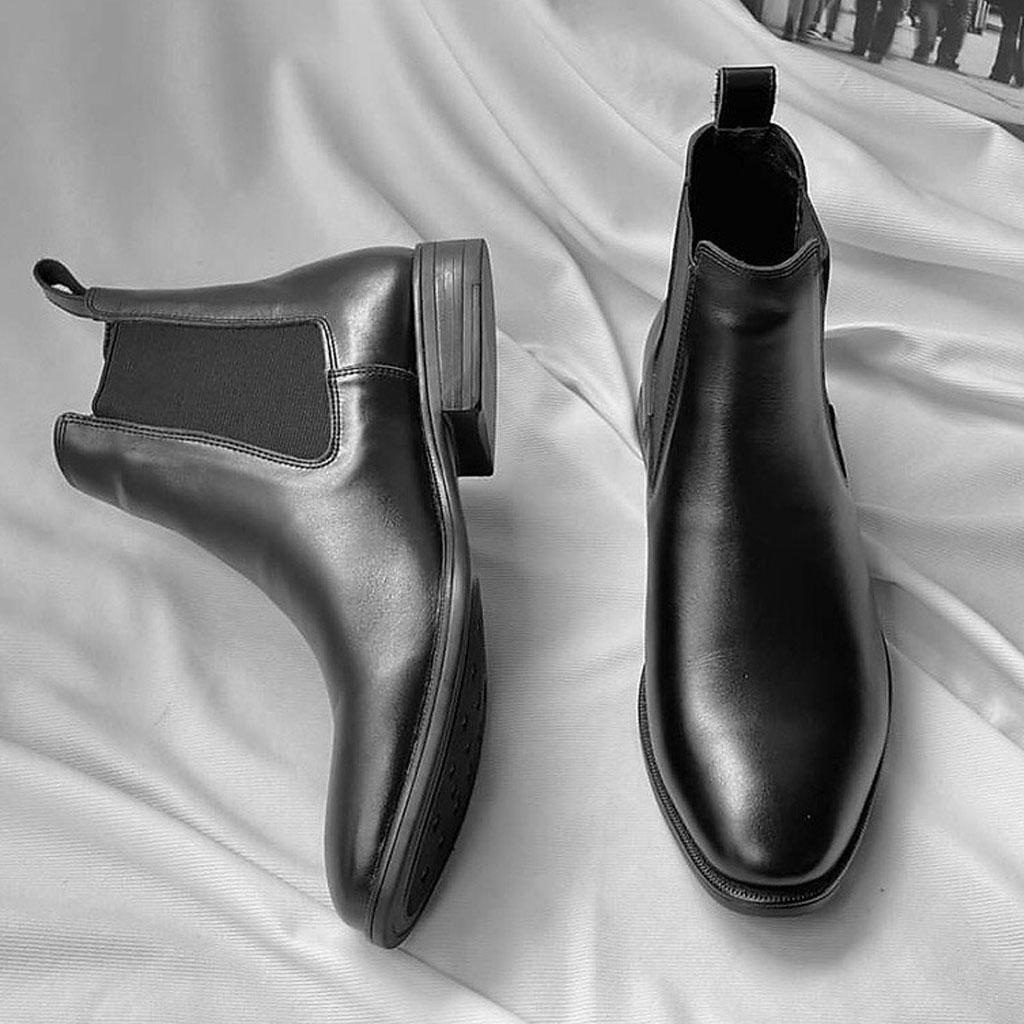 Giày Chelsea Boots nam da cao cấp không nhăn, đã khâu đế GN1071 Manddfashion