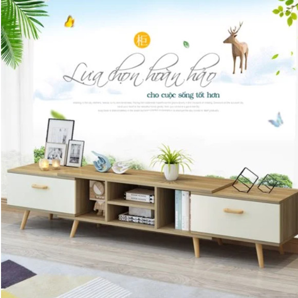 Kệ Tivi Rút Gọn Kích Thước Lớn , Kệ Để Tivi Đa Năng Có Thể Thay Đổi Theo Kích Thước GP83.41
