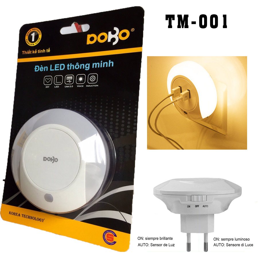Đèn ngủ LED thông minh DoBo Electric Korea - Trắng