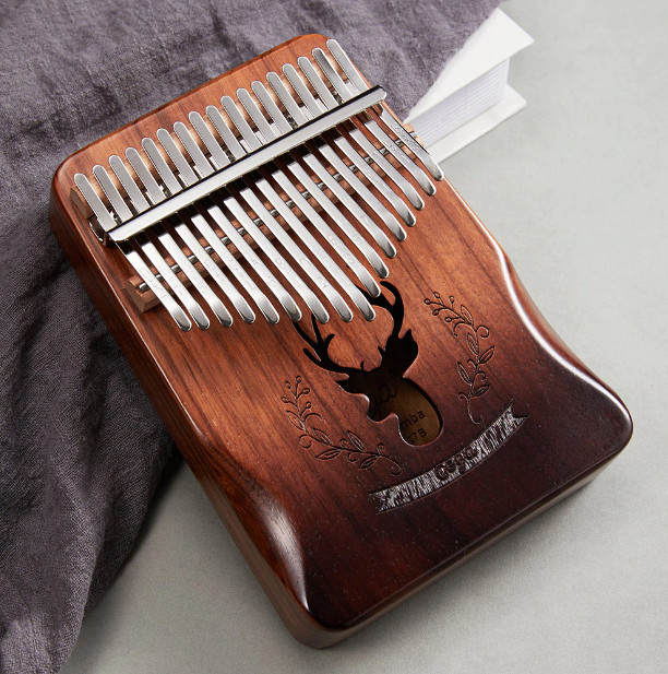 Đàn Kalimba Cega 17 phím gỗ nguyên tấm Mahogany