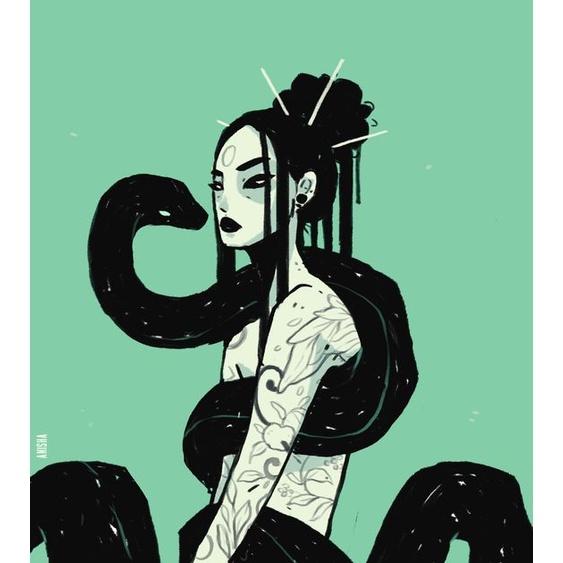 Áo hoodie wright snake girl phong cách streetwear unisex