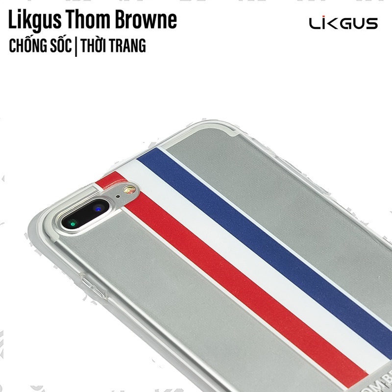 Ốp lưng trong suốt chống sốc cho iPhone 7 Plus / iPhone 8 Plus hiệu Likgus Thom Brown (bảo vệ toàn diện, chất liệu cao cấp, thiết kế thời trang) - hàng nhập khẩu