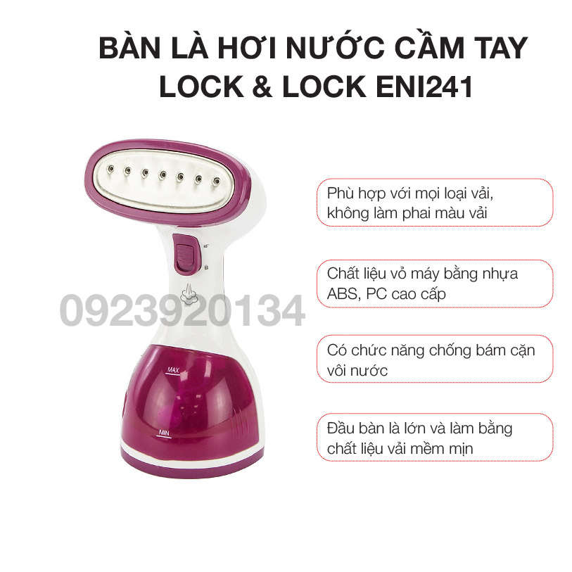 Bàn là hơi nước cầm tay Lock &amp; Lock ENI241