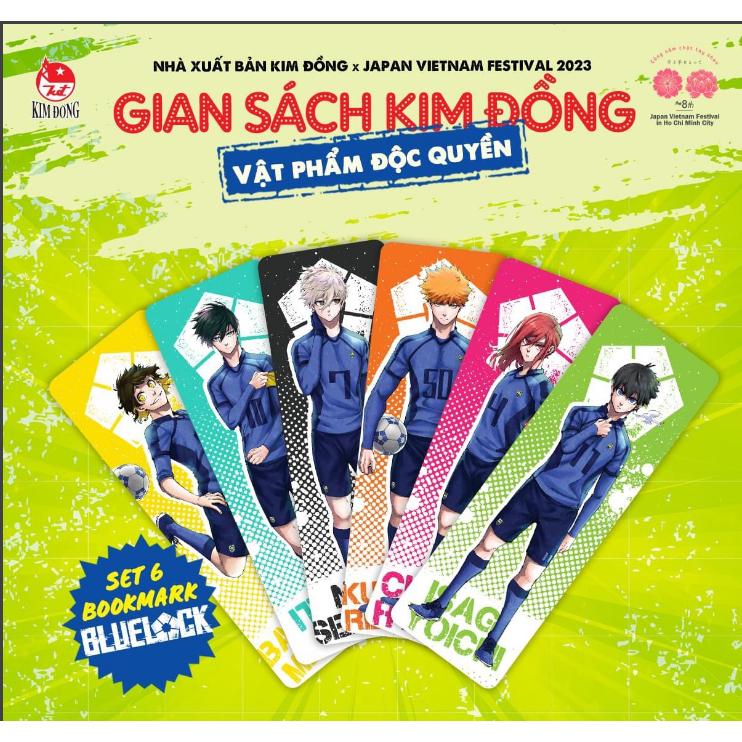 Set 6 Bookmark BlueLock - Fes Japan Vietnam Festival 2023 - NXB Kim Đồng - Blue Lock