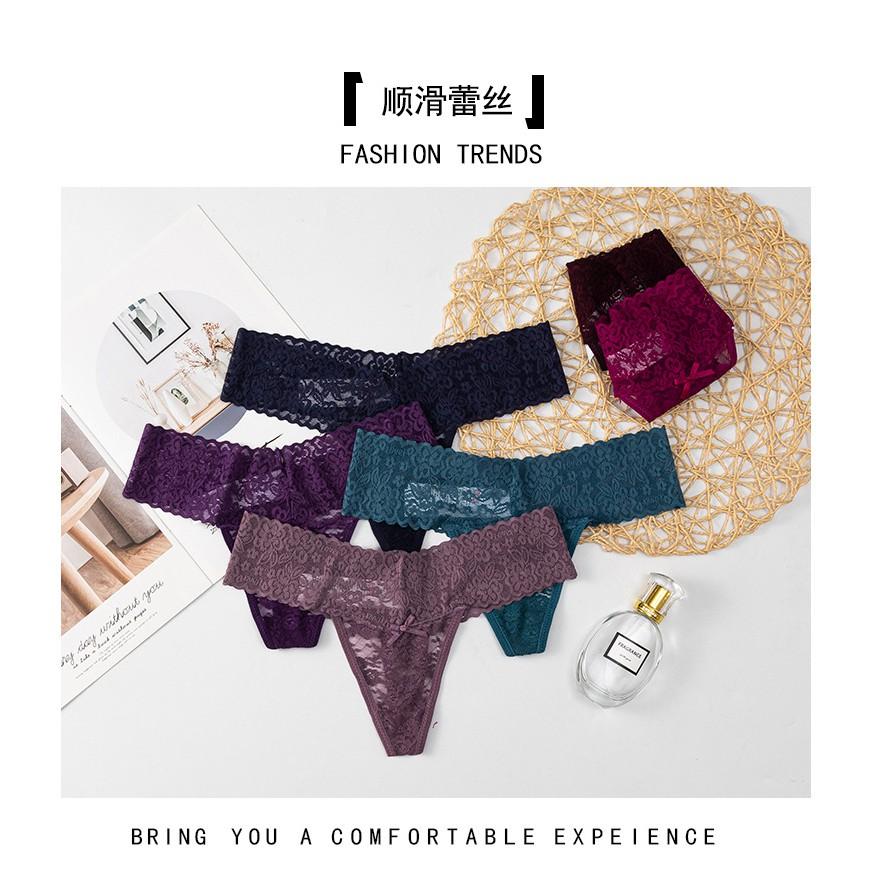 COMBO 5 QUẦN LỌT KHE REN VORONIN 6214