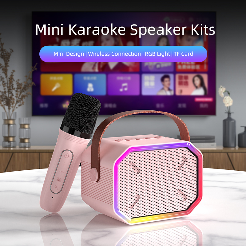 Loa Karaoke Bluetooth P3 KOLEAD Kèm 1- 2 Micro Không Dây,Âm Thanh Siêu Hay,Sang Trọng Nhỏ Gọn Tiện Lợi,dễ dàng mang theo - Hàng chính hãng 