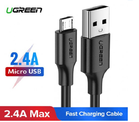 Cáp USB 2.0 sang Micro USB Ugreen dài 1m 60136- Hàng chính hãng