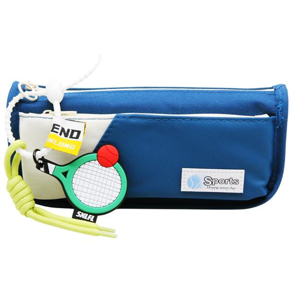 Bóp Viết Vải Sport Kèm Móc Khóa - Shunde 9107 - Màu Xanh Dương