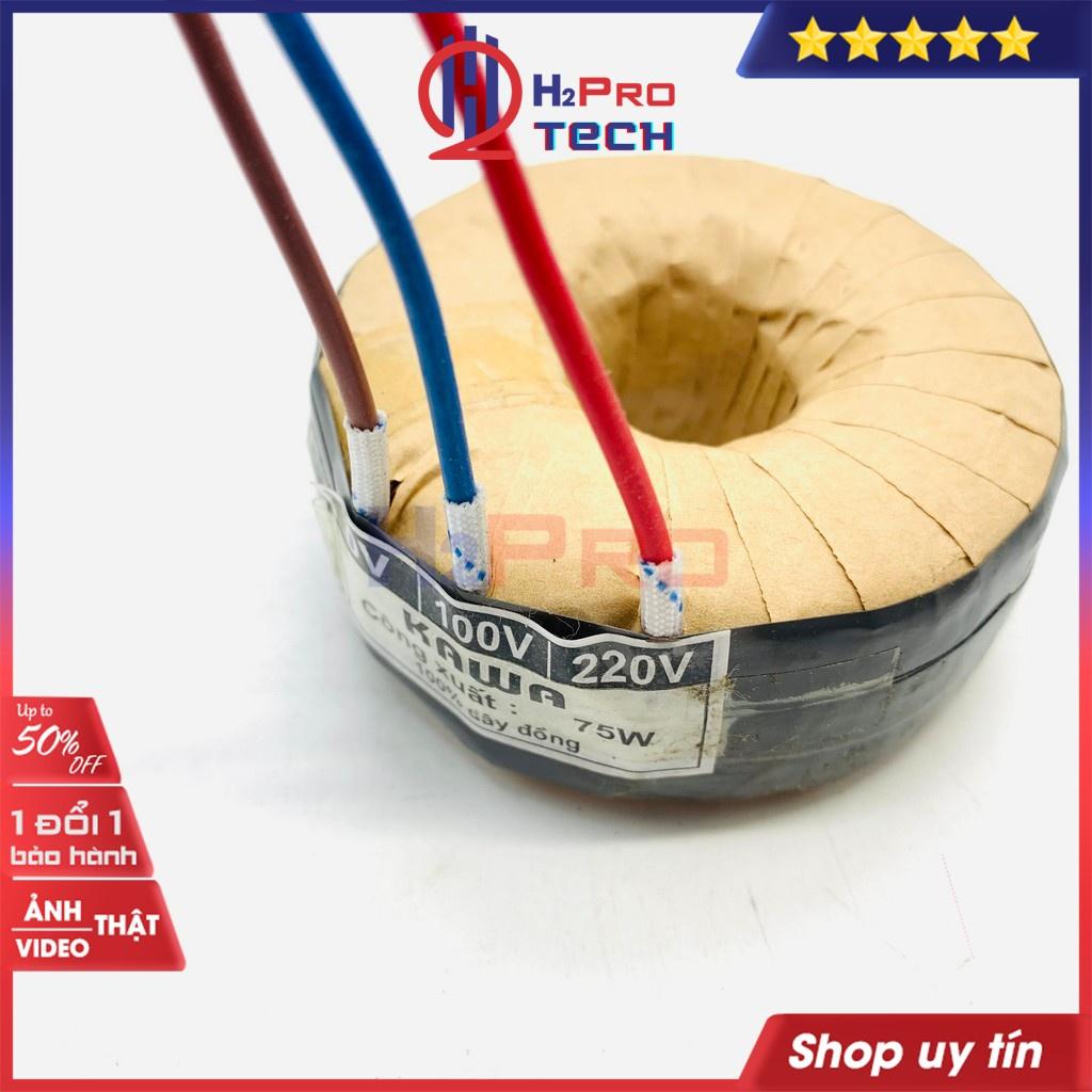 Biến Áp 220v Ra 100v, Đổi Điện 220v Sang 100v 55W-120W KAWA Xuyến Đồng 100%, Lắp Trong Thiết Bị Nhật-H2pro Tech