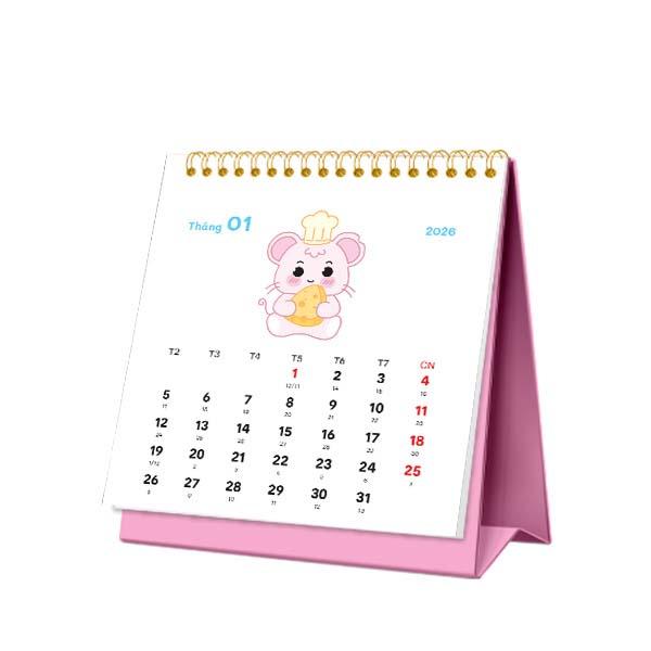 Lịch Bàn Mini - 12 Con Giáp
