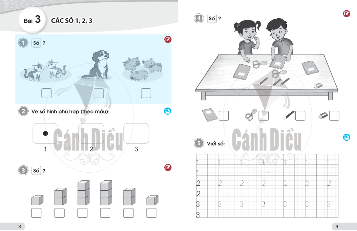 Vở Bài Tập Toán 1 - tập 1 (Cánh Diều)