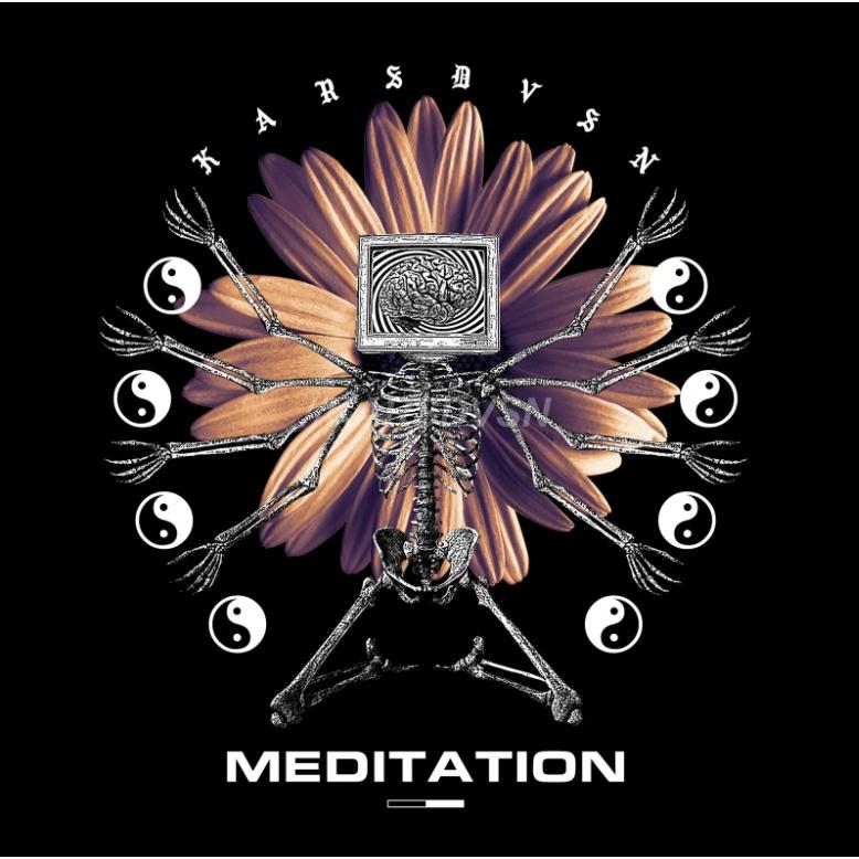 Áo hoodie wright meditation phong cách streetwear unisex