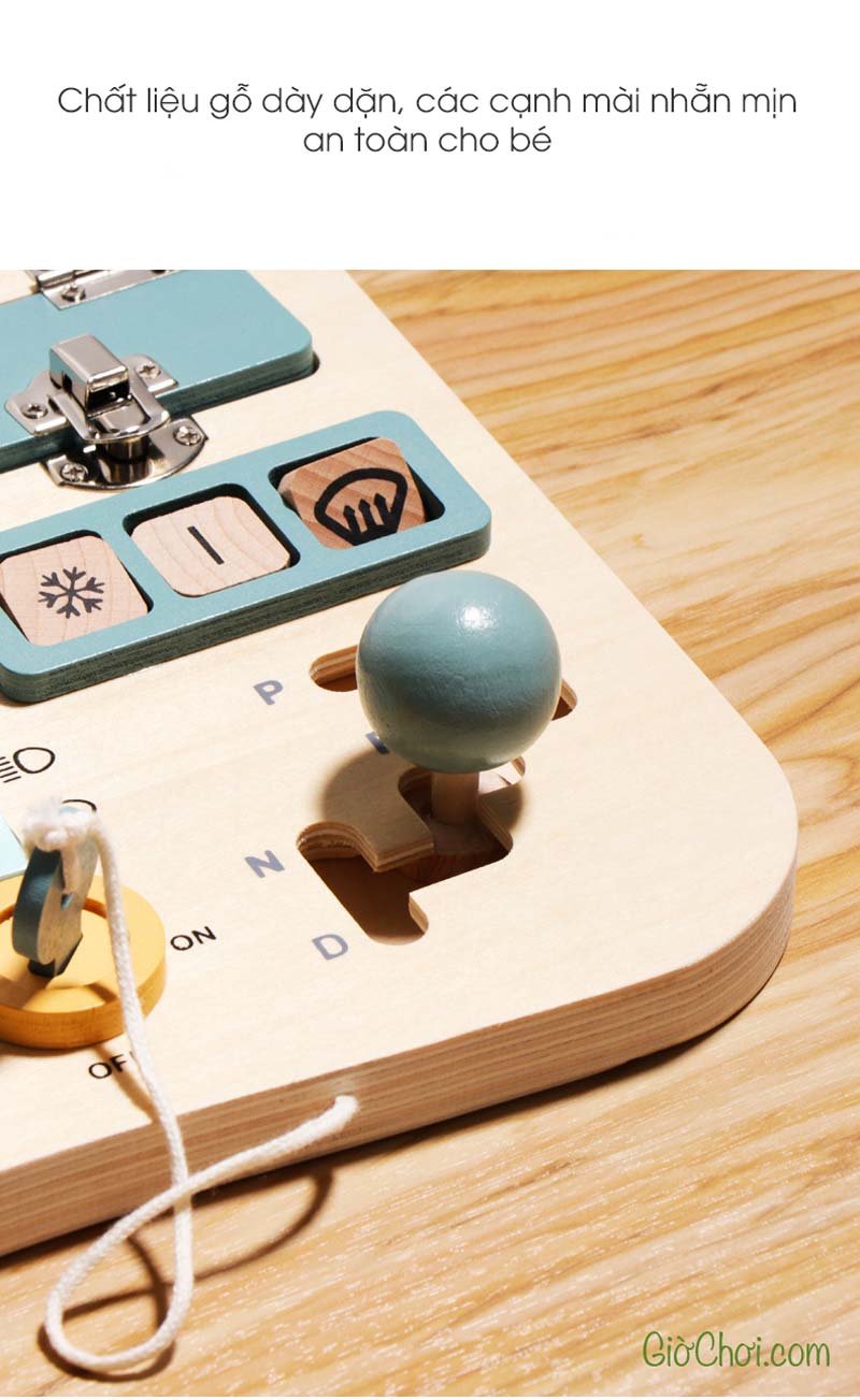 Bảng bận rộn Busy board hình vô lăng xe hơi dễ thương cho bé từ 3 tuổi