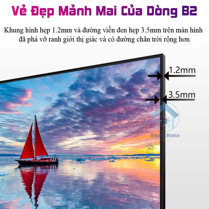 Màn Hình Máy Tính 24 Inch Full Viền AOC 24B2XHM/74 FHD 1920*1080 75HZ Cổng Kết Nối HDMI + VGA Tiện Dụng - Hàng Nhập Khẩu