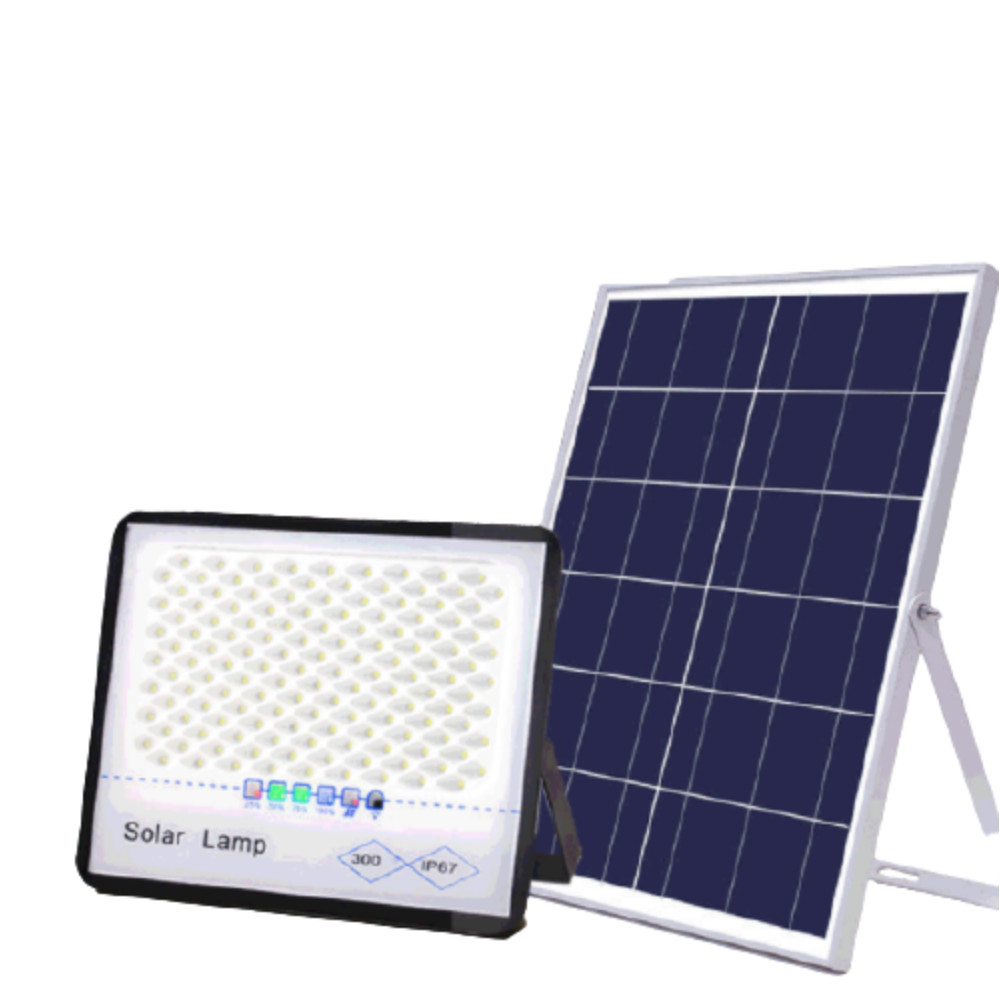 Đèn Năng Lượng Mặt Trời 300W - Tiêu Chuẩn IP67 Chống Thấm Nước, Kiểu Ánh Sao Chống Chói, Có Remote