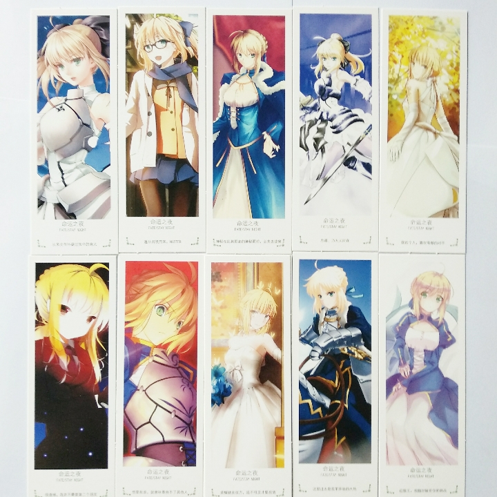 Bookmark Anime Fate stay night  hộp 36 tấm