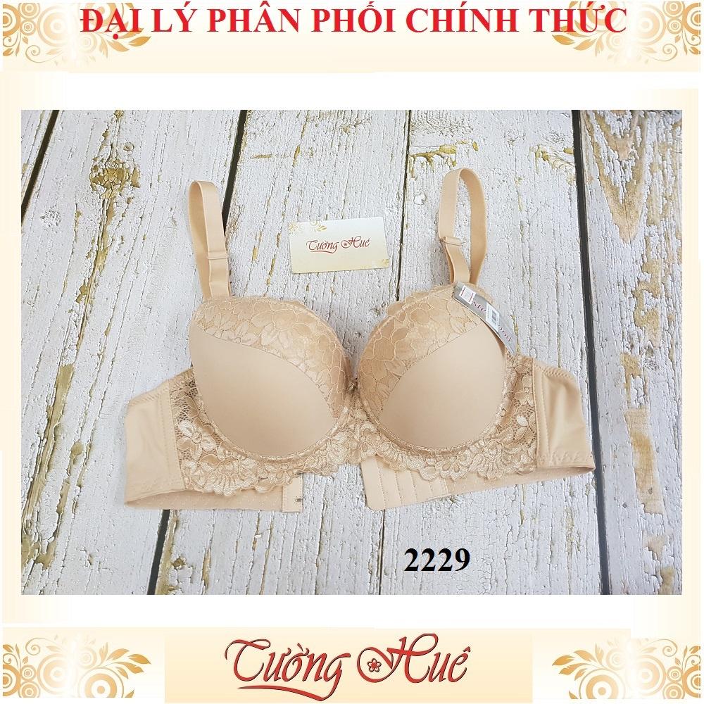 Áo lót nữ Thái Lan Sister Hood 2229 phối ren mút mỏng, lưng bảng to.