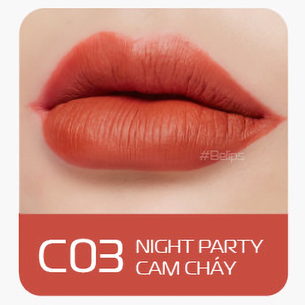 Bộ đôi son thỏi Belips Sexy Lipstick 09 Juliette Red + son kem lì Belips City At Night C03 Night Party