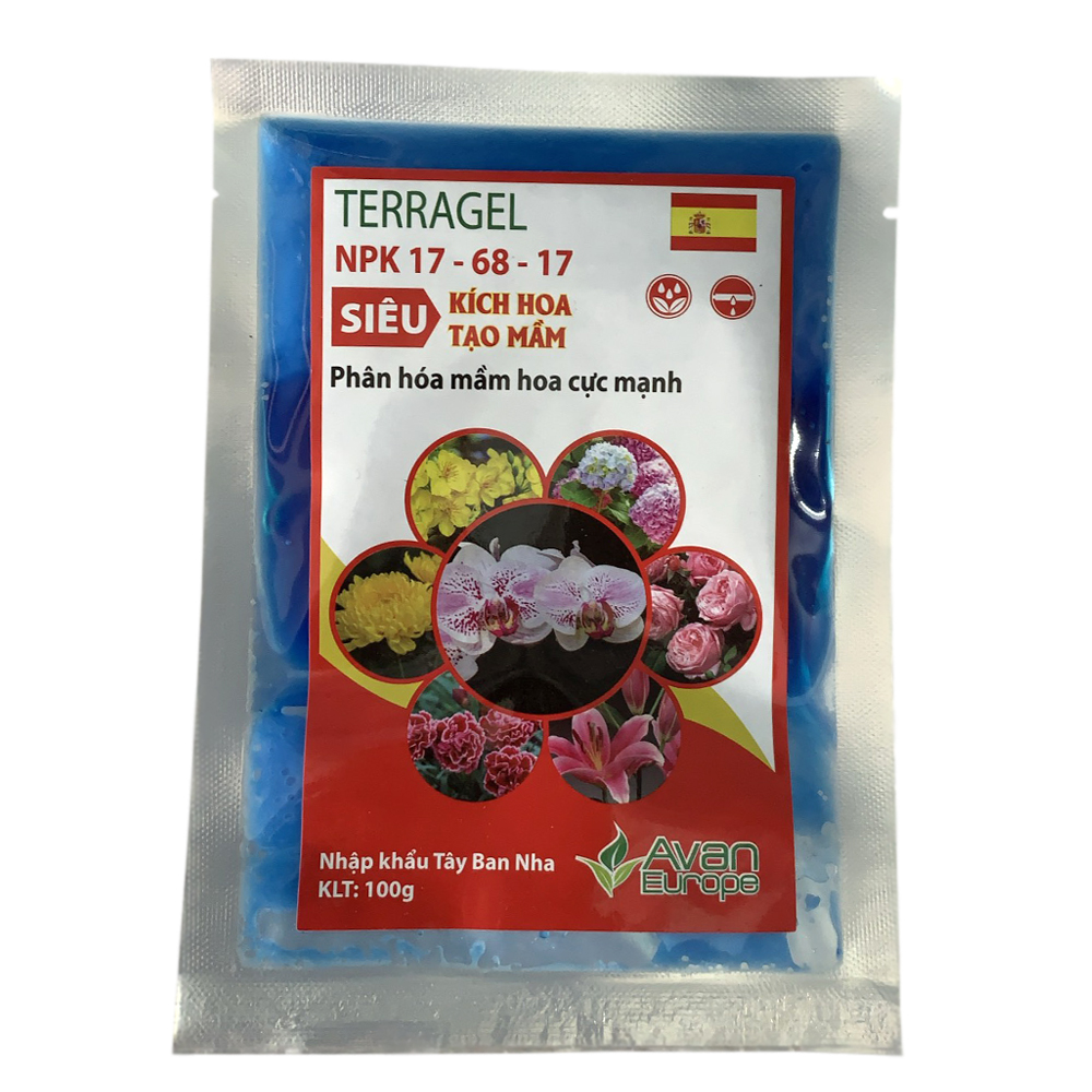 Tạo mầm hoa Terragel NPK 17-68-17 - Gói 100g