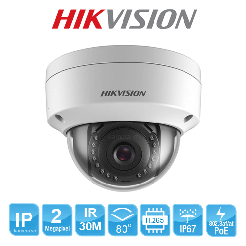Camera IP Dome hồng ngoại 2.0 Megapixel HIKVISION DS-2CD1123G0E-I - HÀNG CHÍNH HÃNG