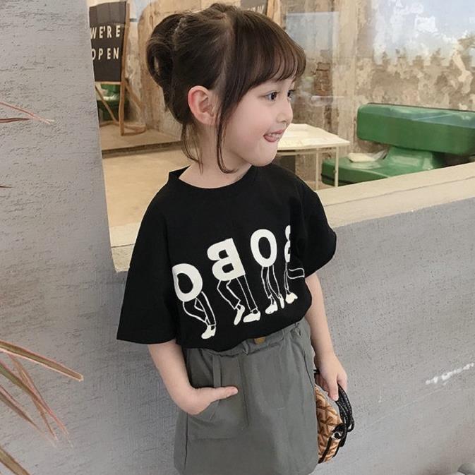 IATG19 Size 90-130 Áo thun cho bé gái Hàng Quảng Châu Thời trang trẻ em