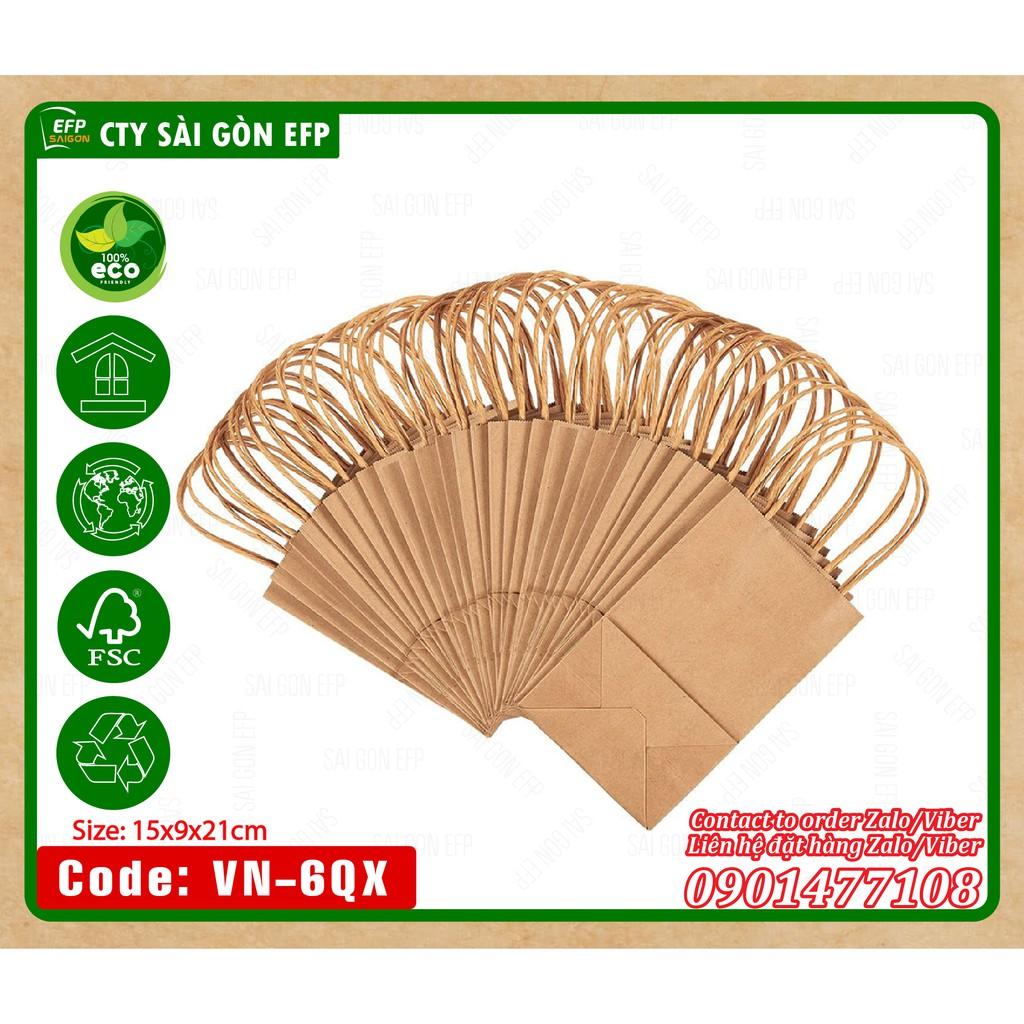 Túi giấy kraft xuất khẩu 100 cái/đơn