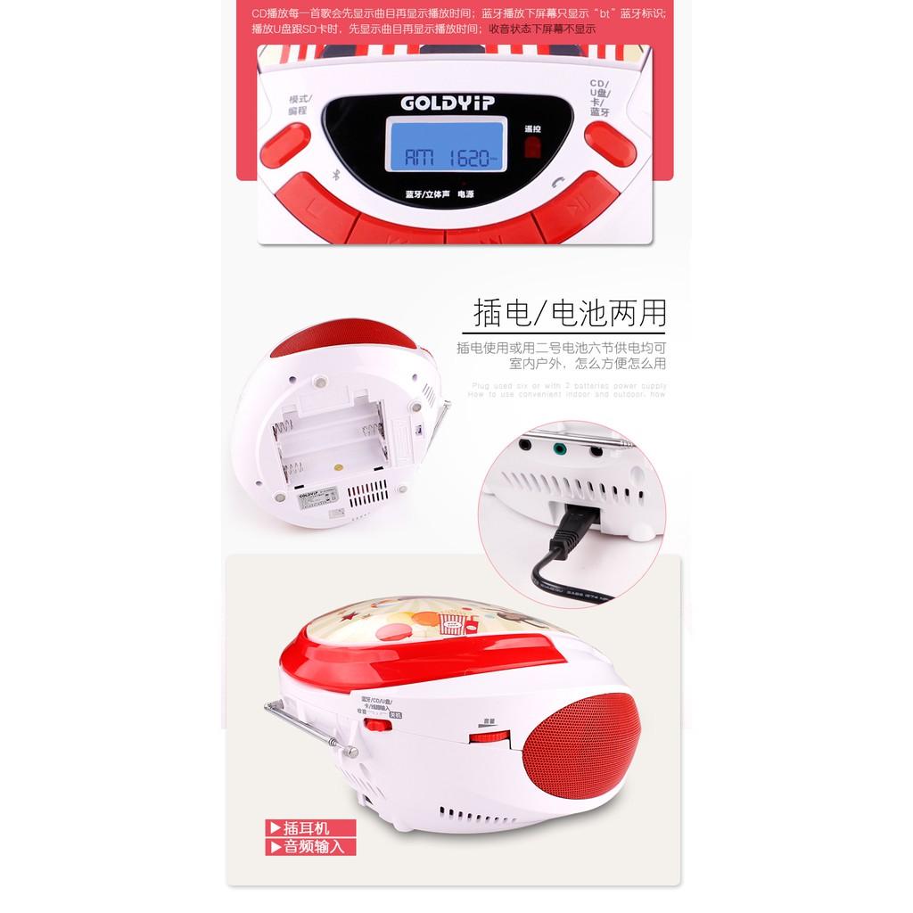 ĐÀI ĐĨA CD , USB, BLUETOOTH GOLDYIP BT-9236 BMUC HÀNG CHÍNH HÃNG