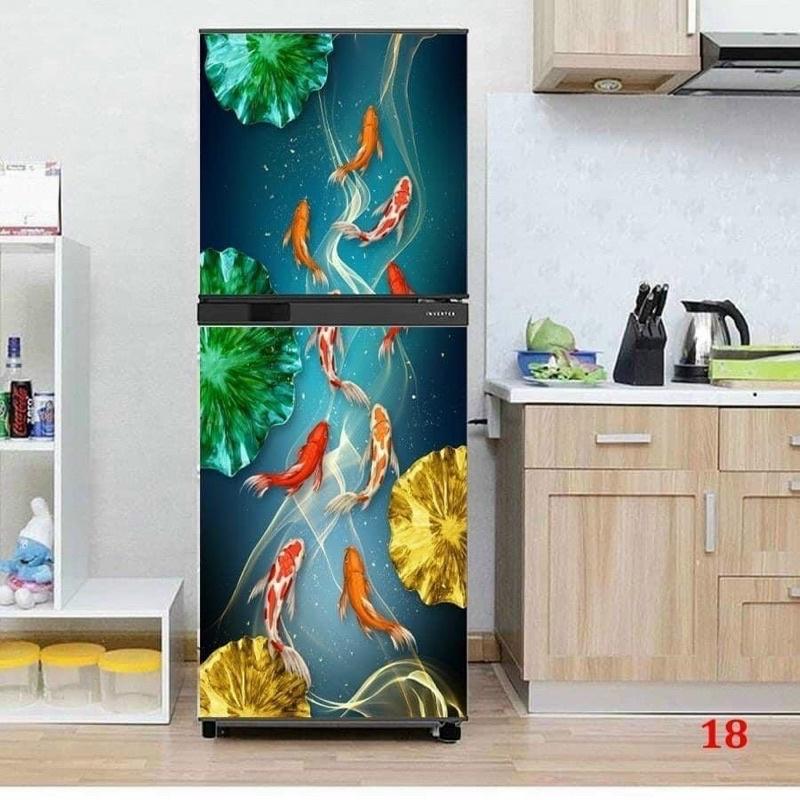 Tấm dán trang trí tủ lạnh