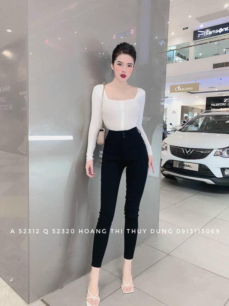 Quần hộp 2 khuy dáng ôm hàng đẹp