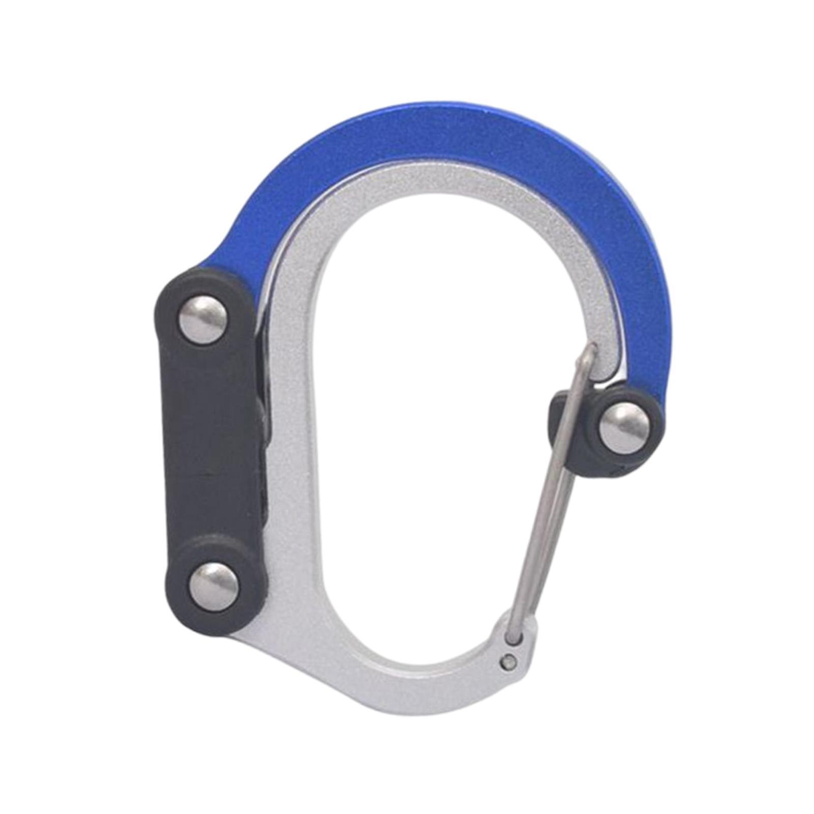 Carabiner Clip and Hook, Bag, Purse, Backpack Hanger, Baby Pushchair Hook, Keyring Carabiner Multifunction for Camping, Fishing, Hiking, Or Travel