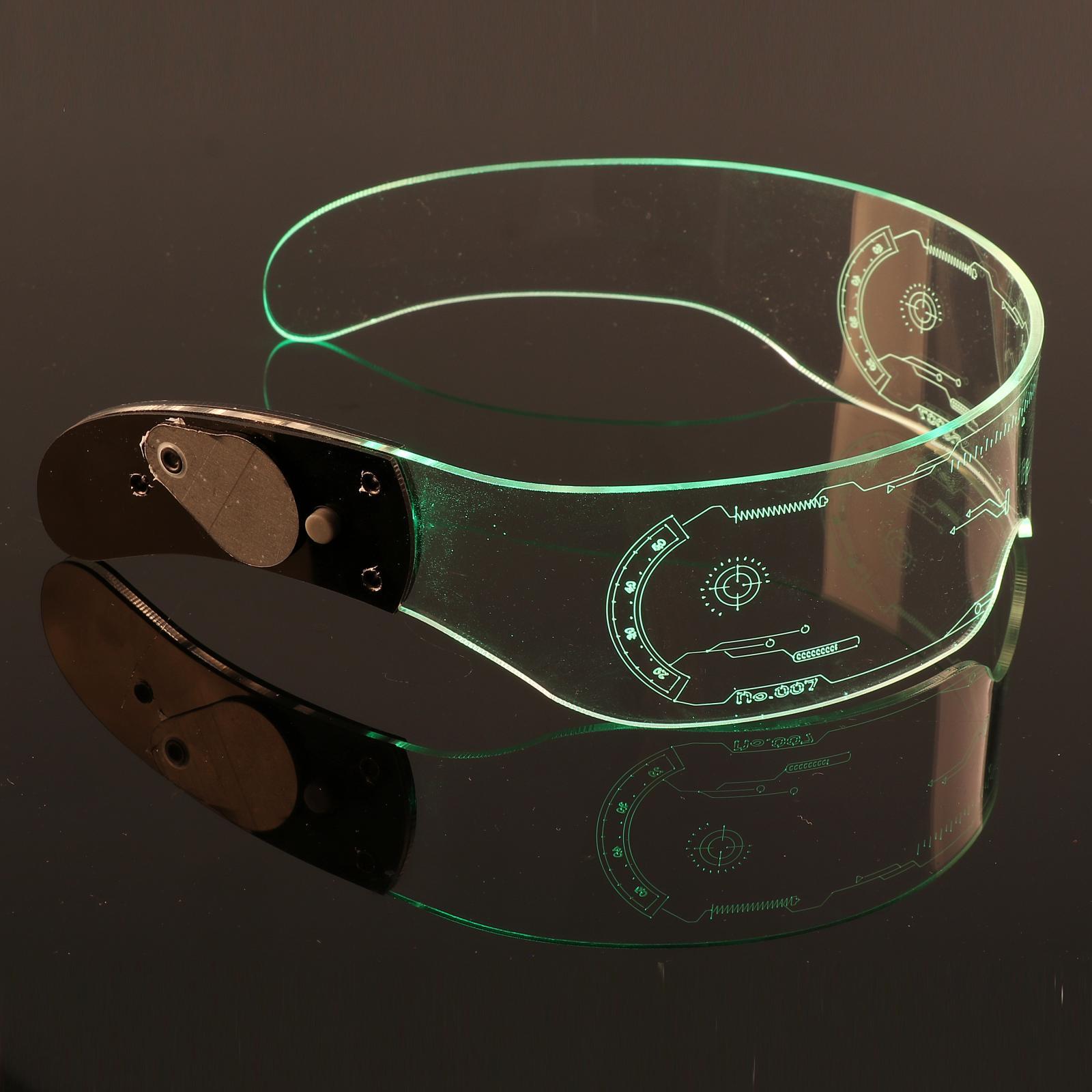 LED Wireless Glasses Light Up Glow Sunglasses Eyewear Shades for Nightclub