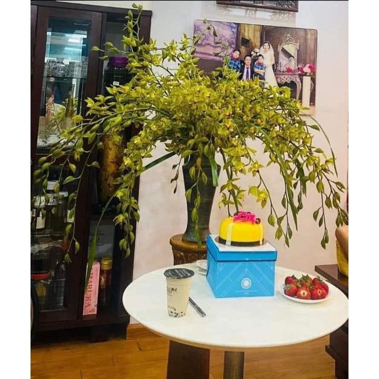 Bình Hoa Lọ Hoa Dáng Cao Men Mộc Dáng Chân Đèn Gốm Sứ Bát Tràng- Gốm Minh An